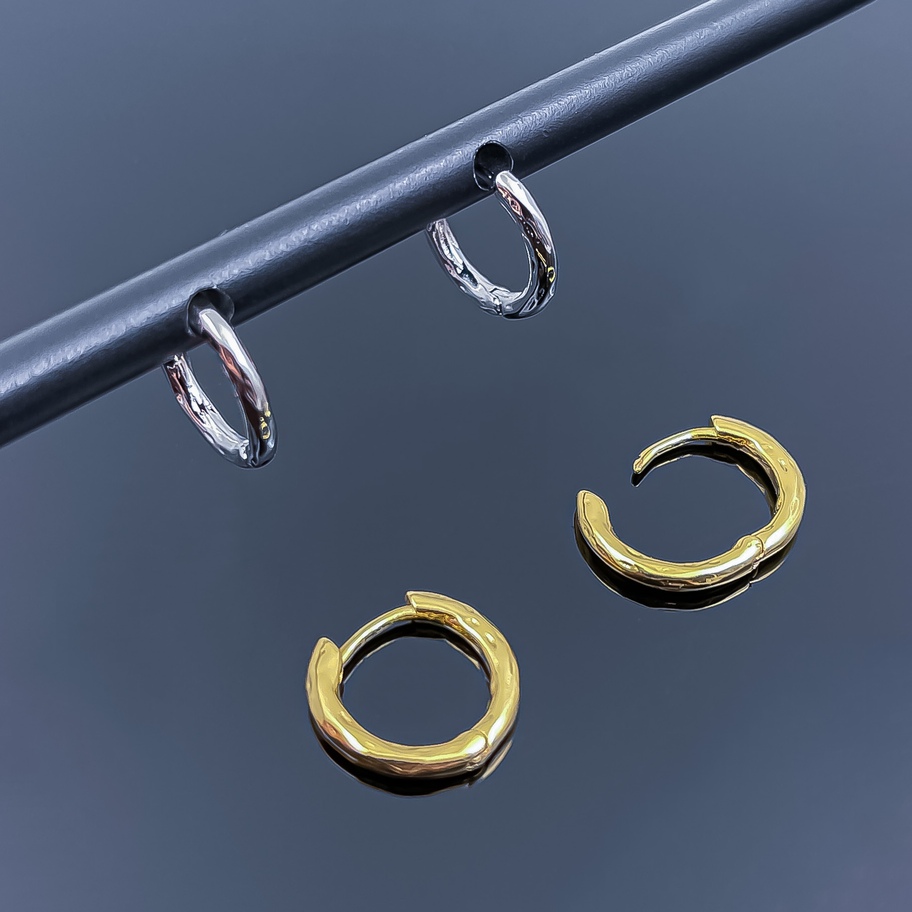 Серьги швензы конго кольцо. Размер 15 мм